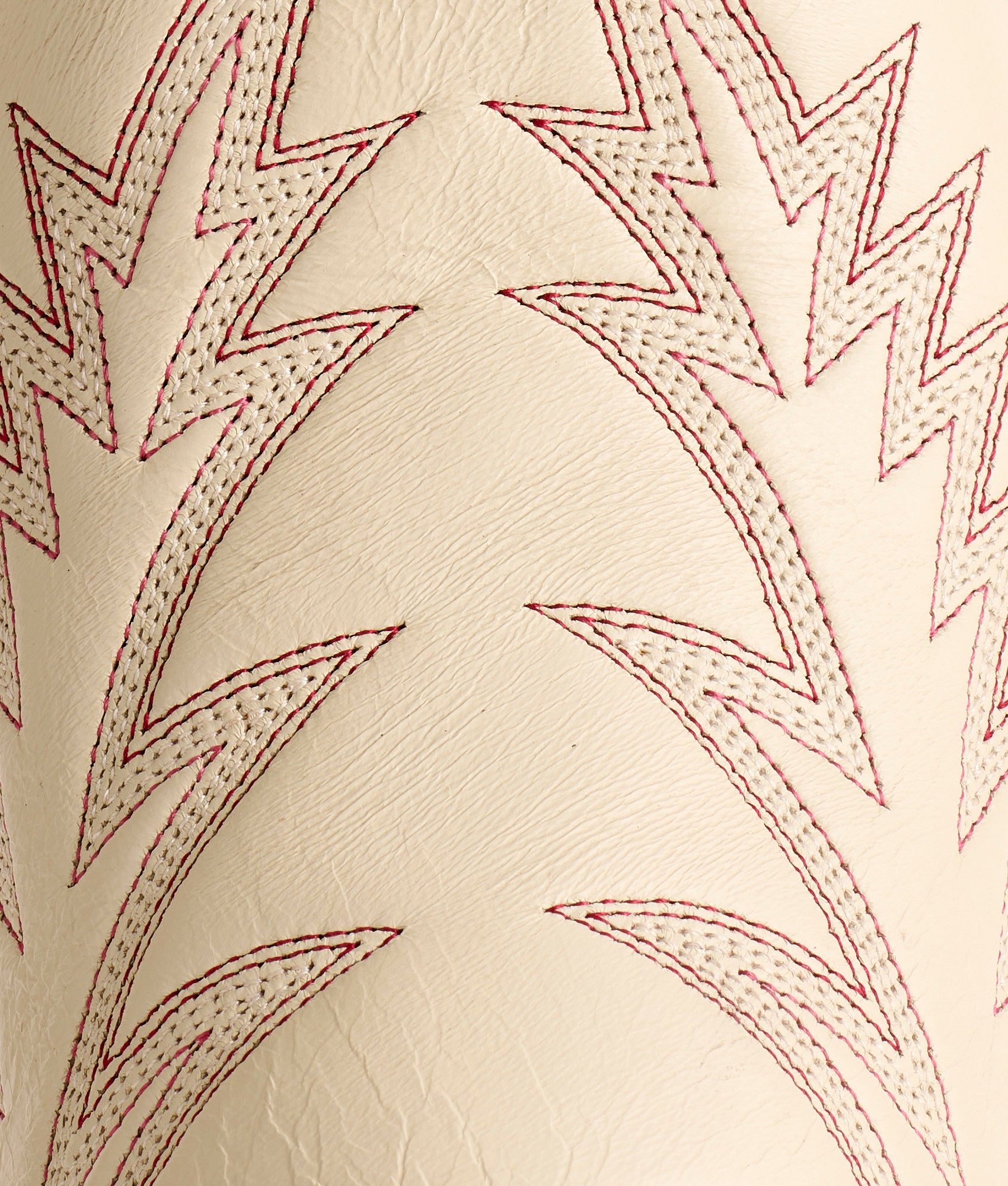 Priscilla :: Glitz Cream W/ Maroon Stitching - Image 10