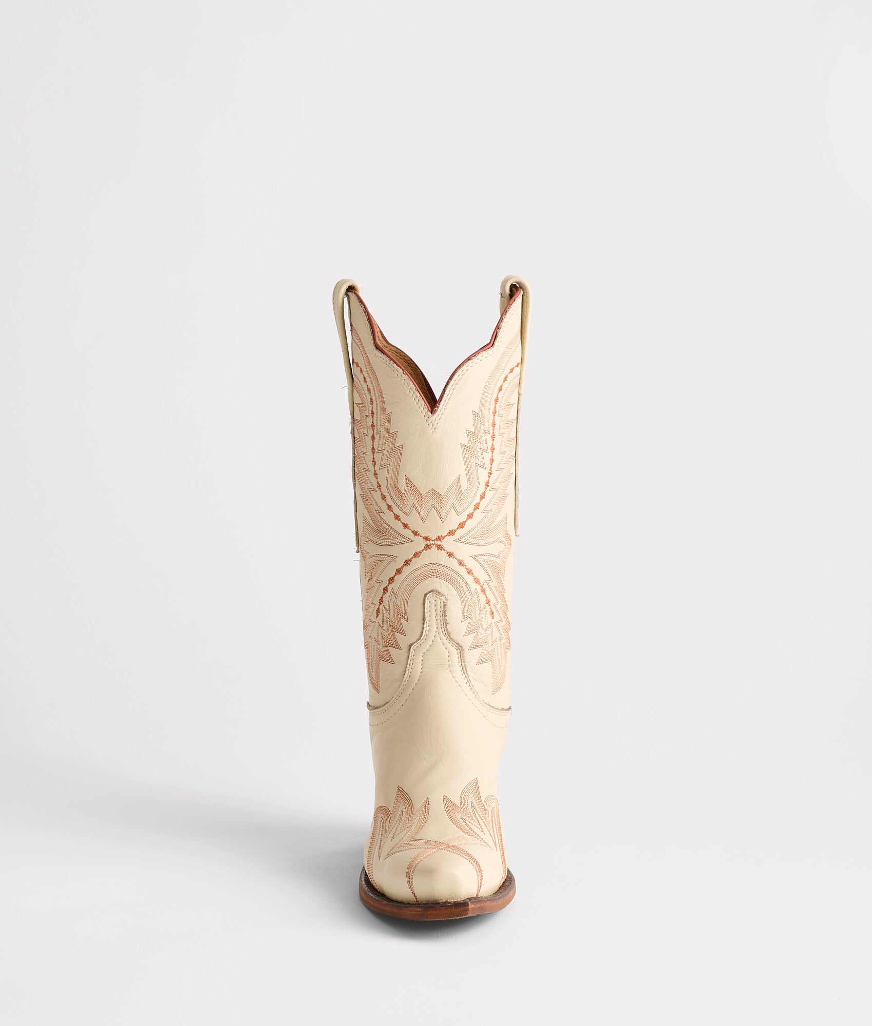 Tilly :: Glitz Cream W/ Burnt Orange Stitching - Image 4
