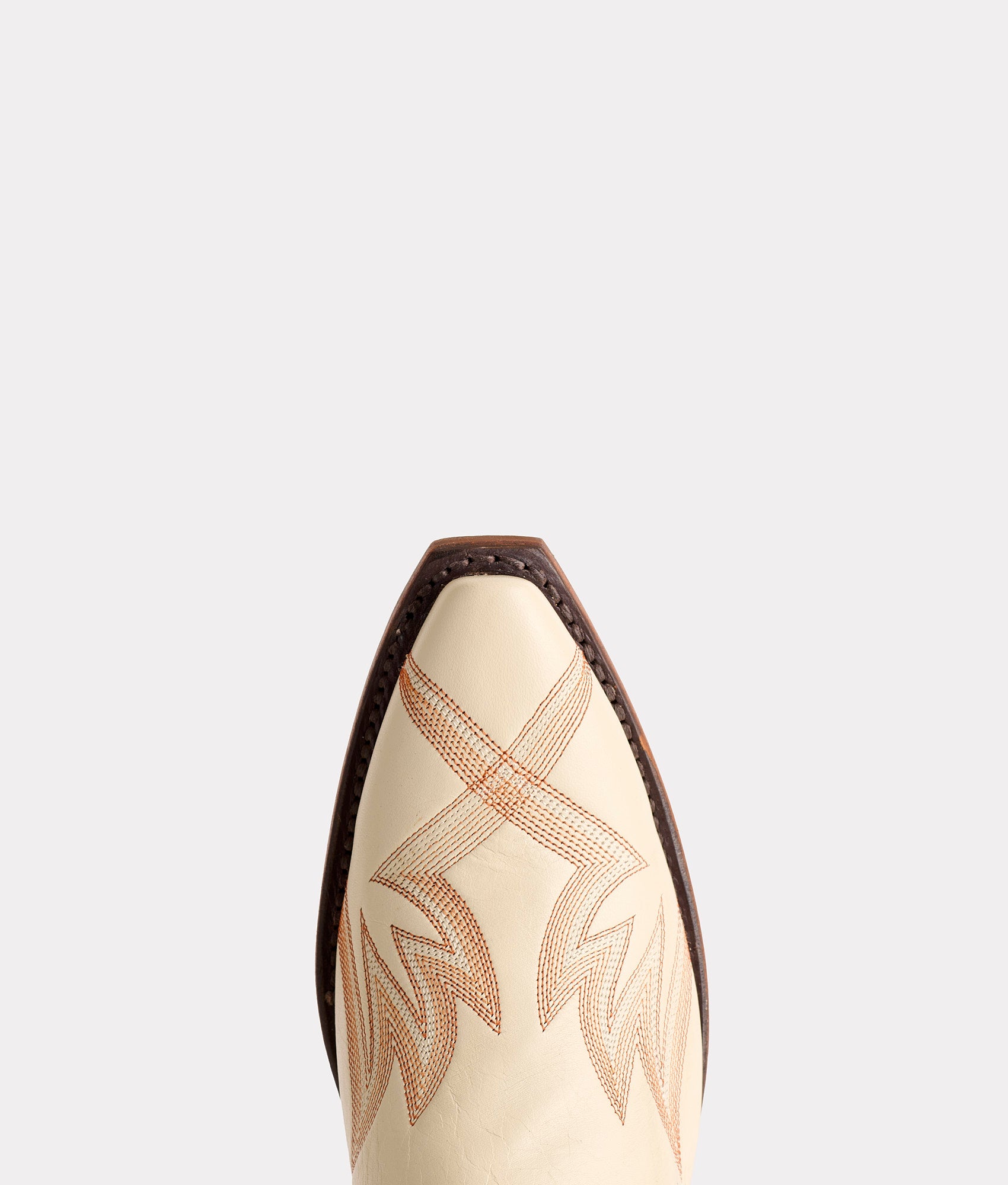 Tilly :: Glitz Cream W/ Burnt Orange Stitching - Image 8