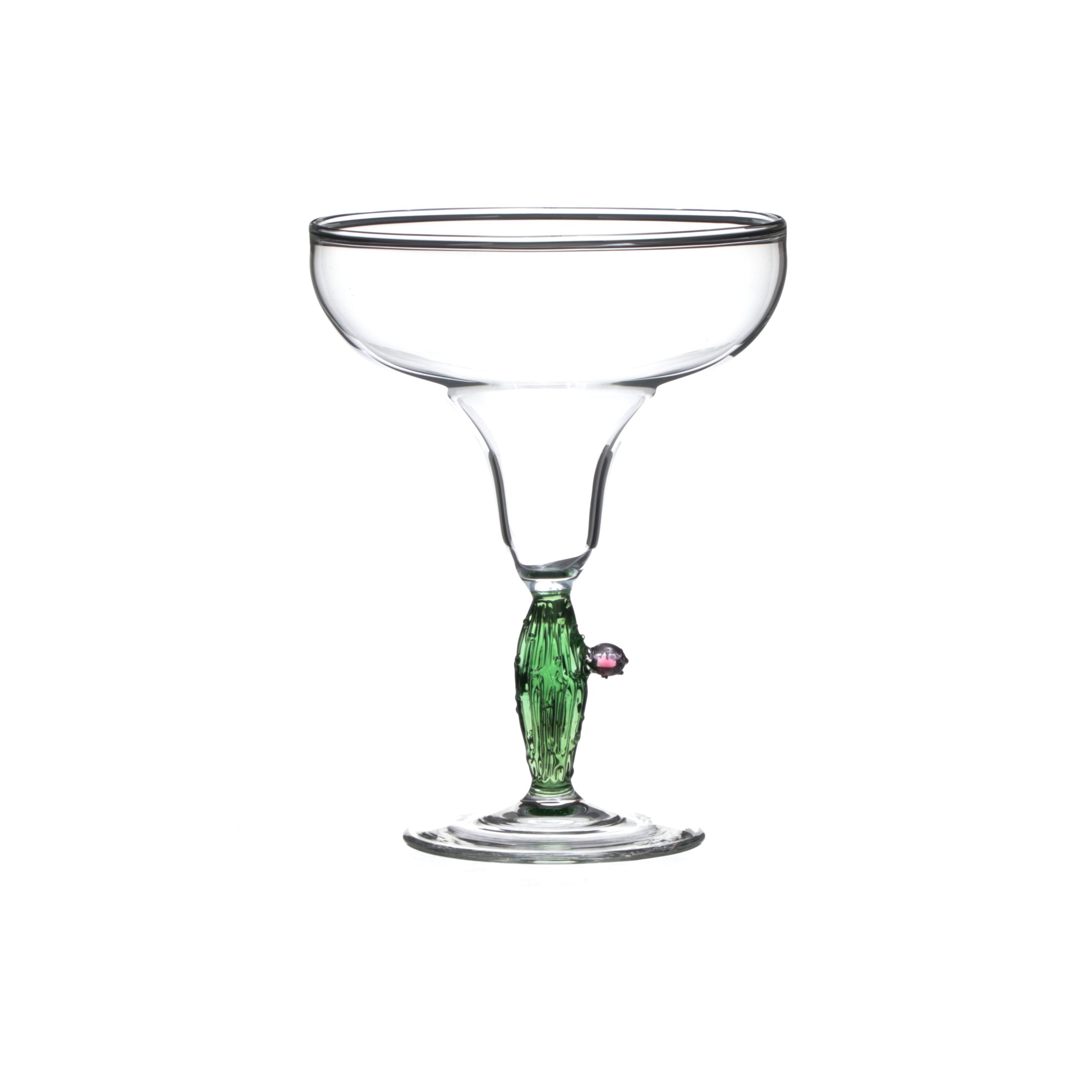Cactus Margarita Glasses - Set of Four :: Green
