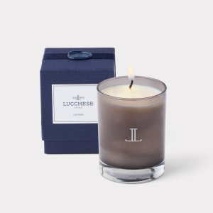 Leather Scented Candle :: Grey
