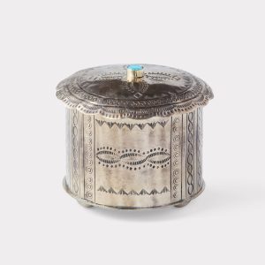 Southwestern Round Box :: Silver