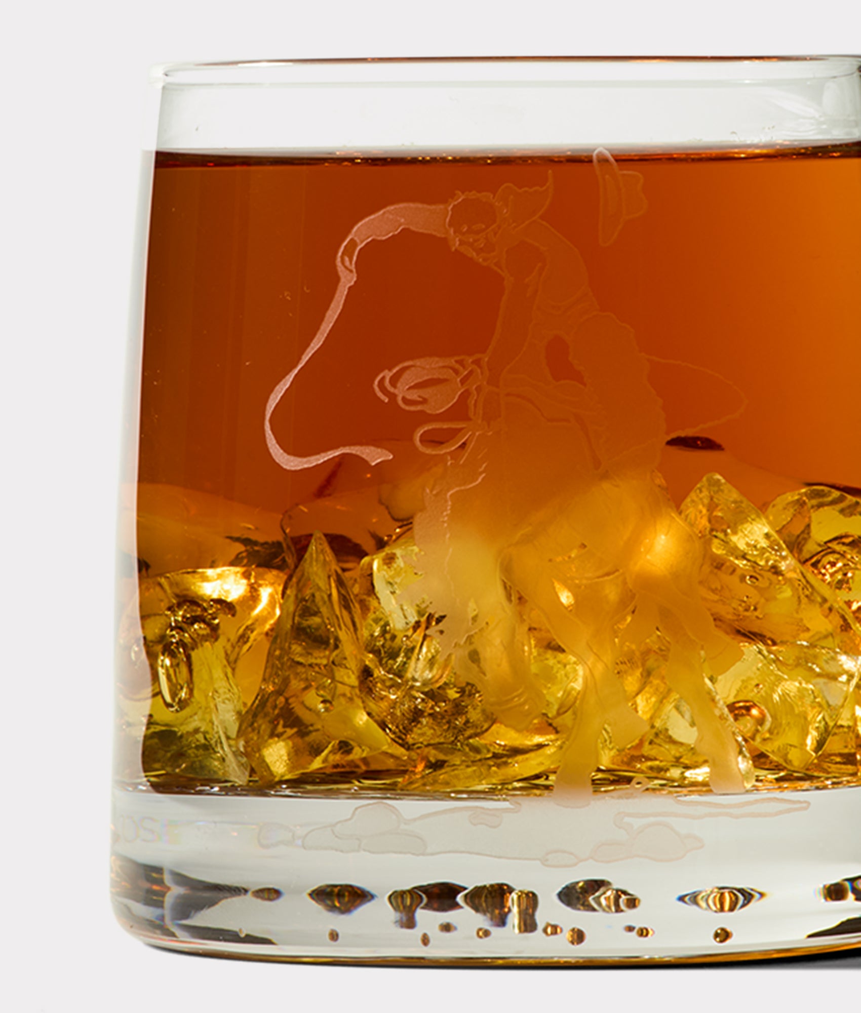 Saddle Bronc Glasses - Set of Four :: White - Image 5