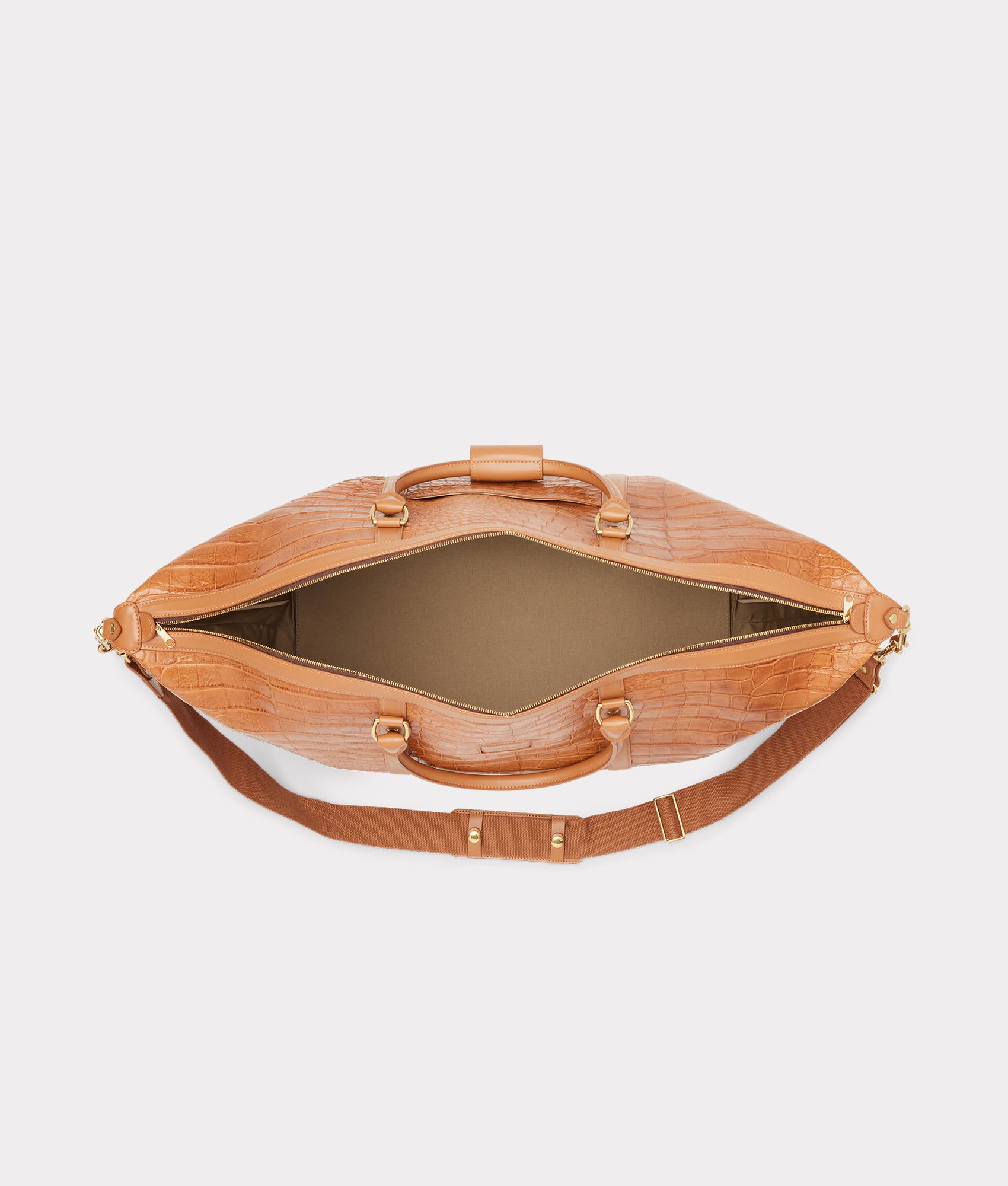 Giant Gator Duffle - Large :: Cognac/Kanga Tobac - Image 7