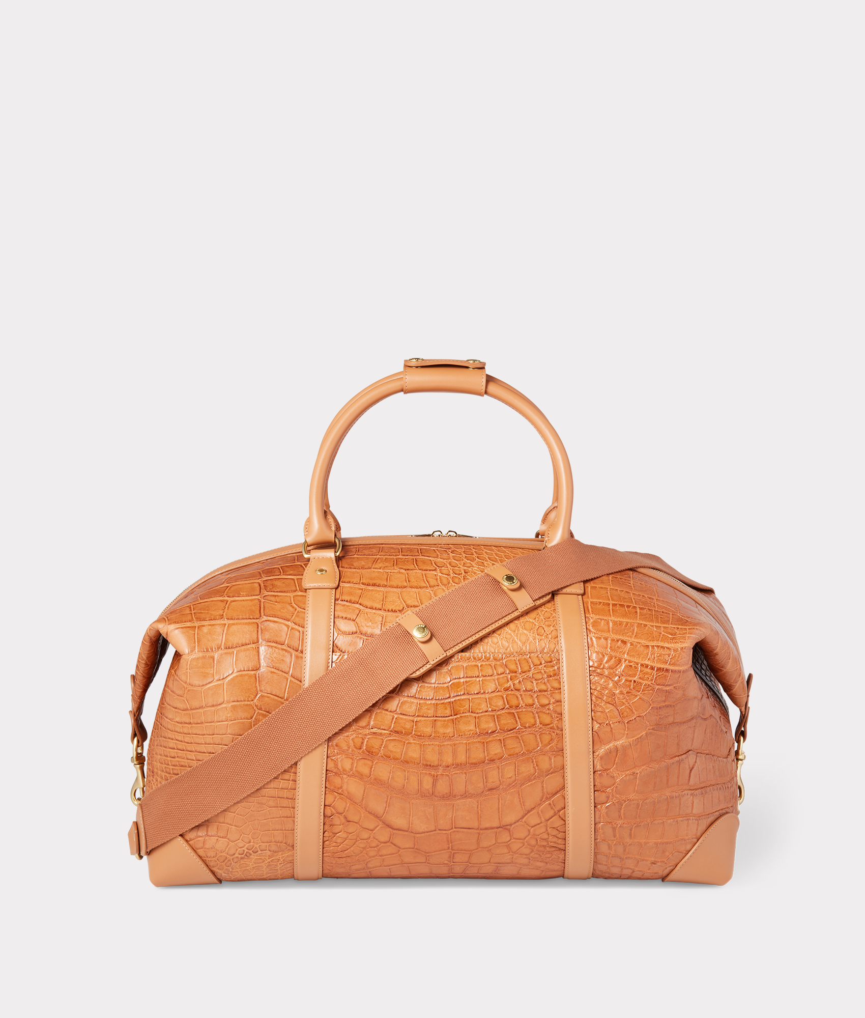 Giant Gator Duffle - Large :: Cognac/Kanga Tobac - Image 4
