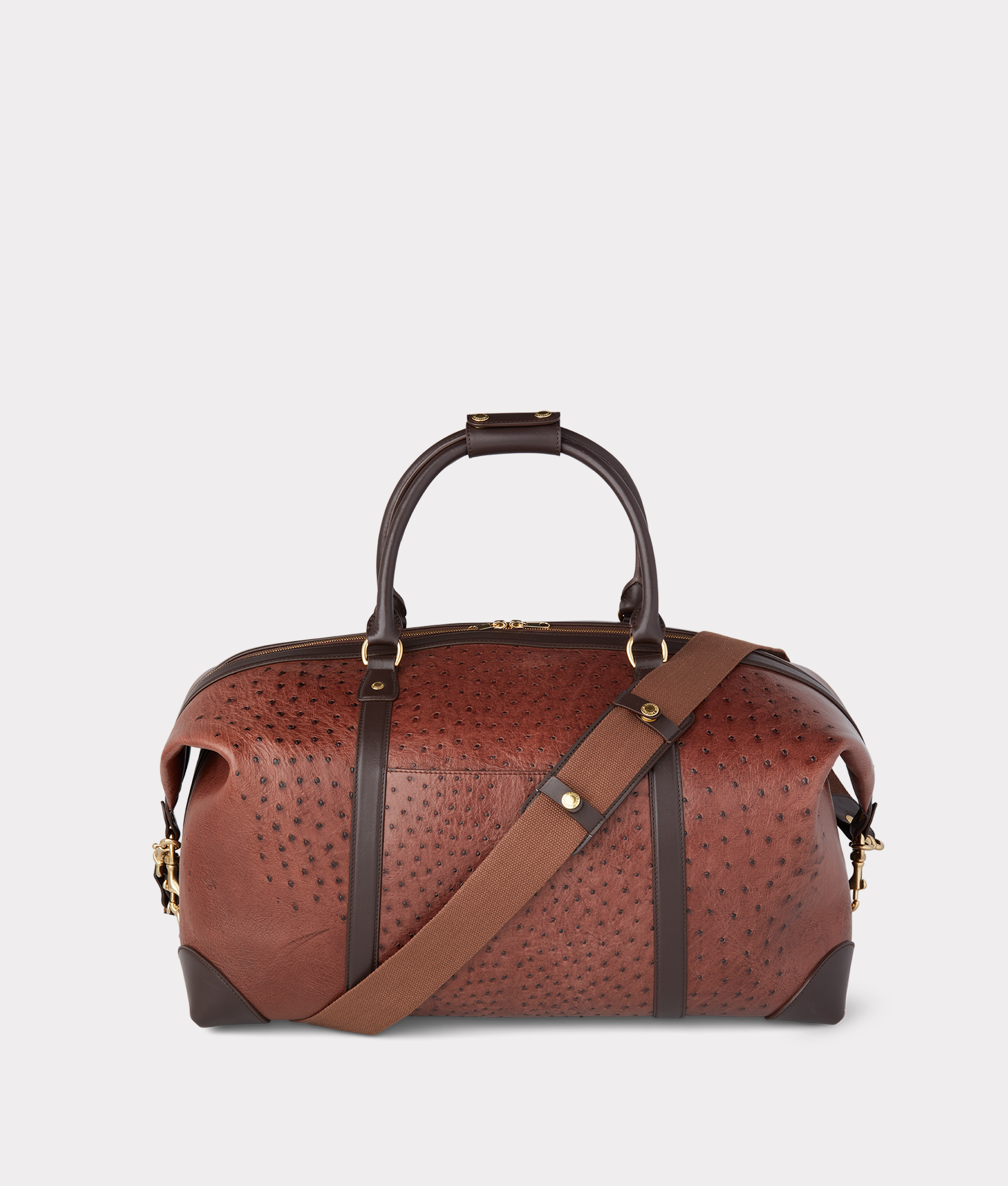 Ostrich Duffle - Large :: Chocolate - Image 6