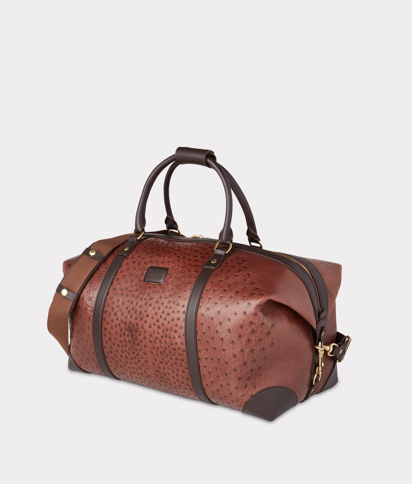 Ostrich Duffle - Large :: Chocolate - Image 8