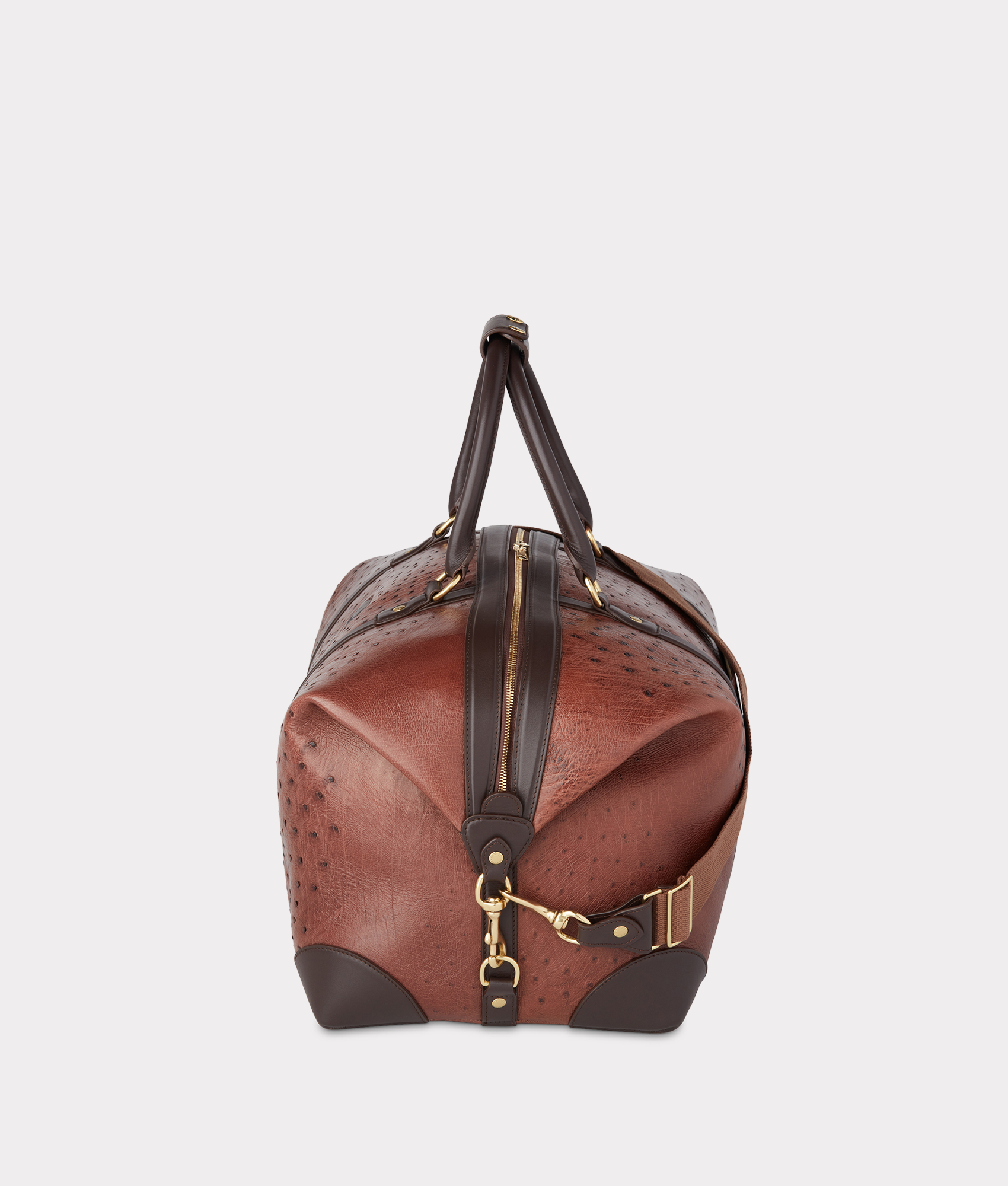 Ostrich Duffle - Large :: Chocolate - Image 7