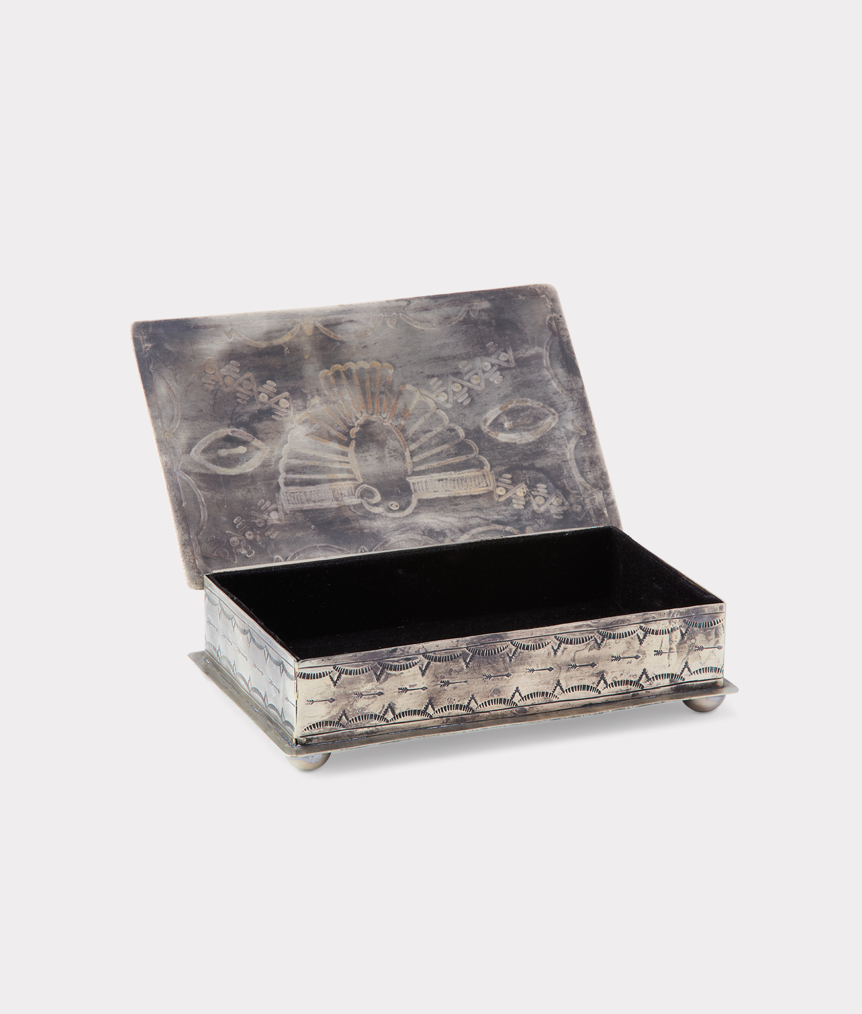 Southwestern Thunderbird Box :: Silver - Image 4